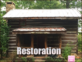 Historic Log Cabin Restoration  Elkin, North Carolina