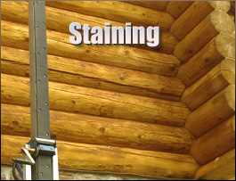  Elkin, North Carolina Log Home Staining